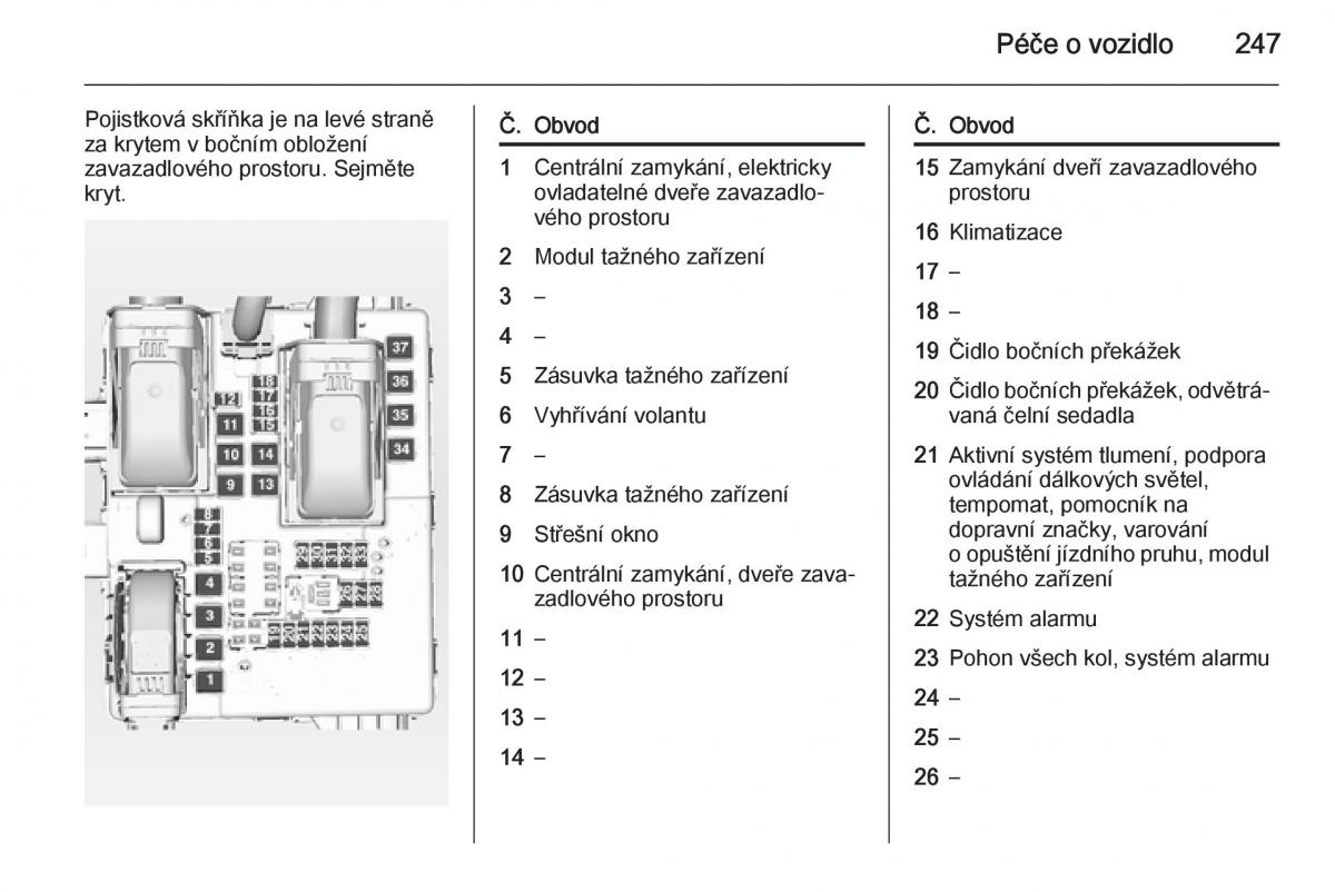 Opel Insignia navod k obsludze / page 249