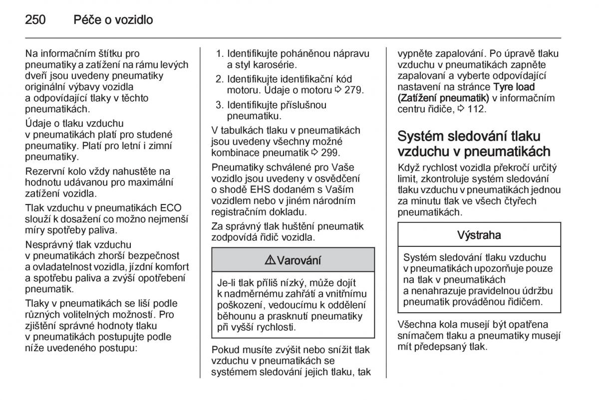 Opel Insignia navod k obsludze / page 252