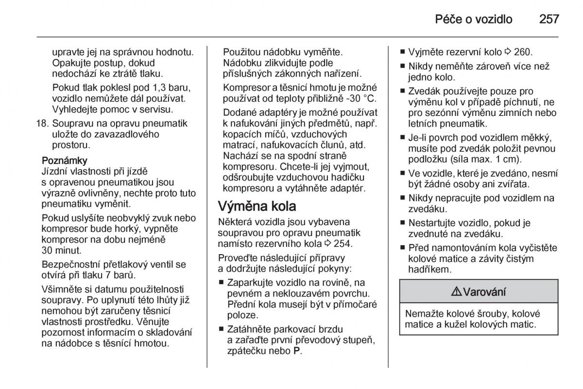 Opel Insignia navod k obsludze / page 259