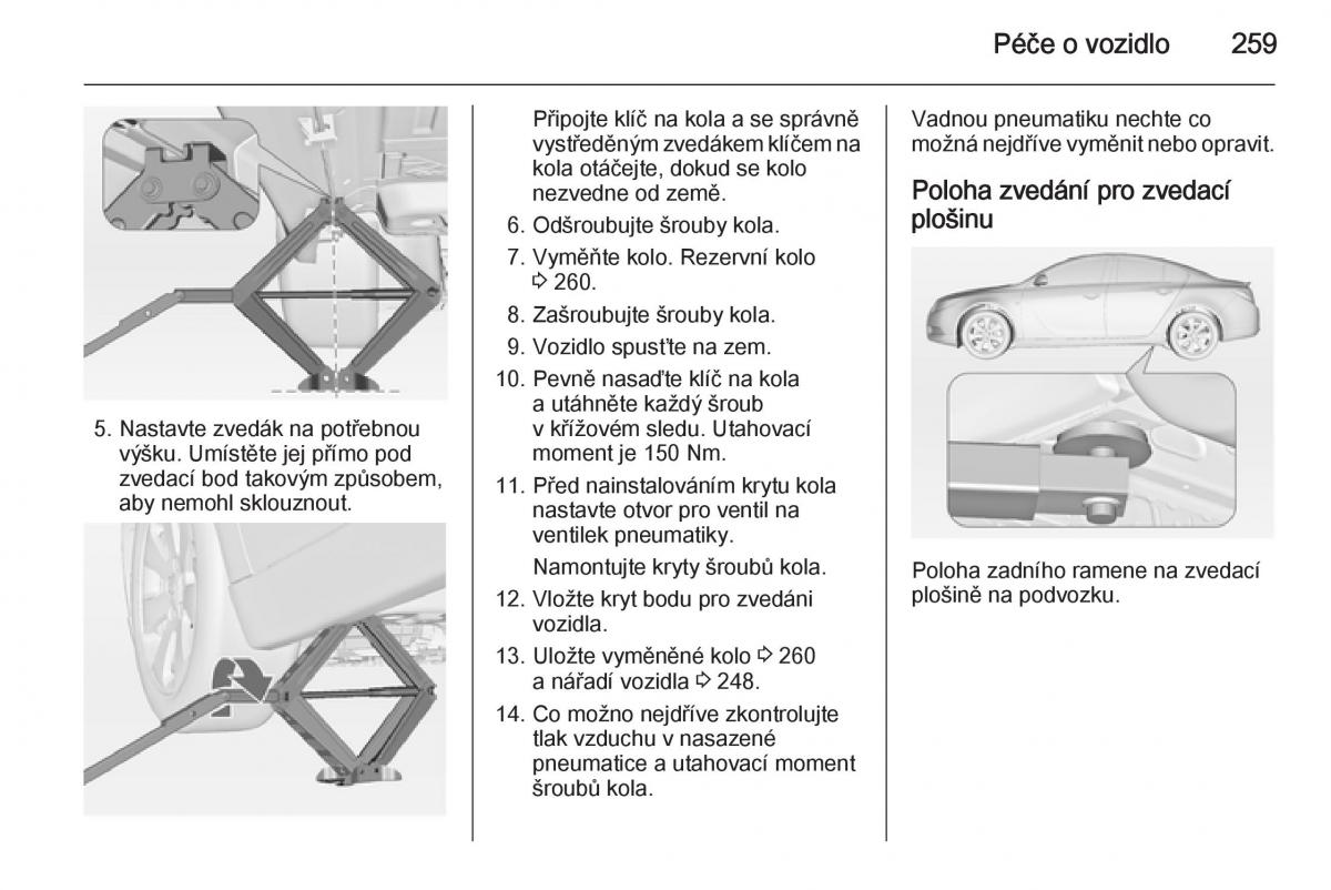 Opel Insignia navod k obsludze / page 261