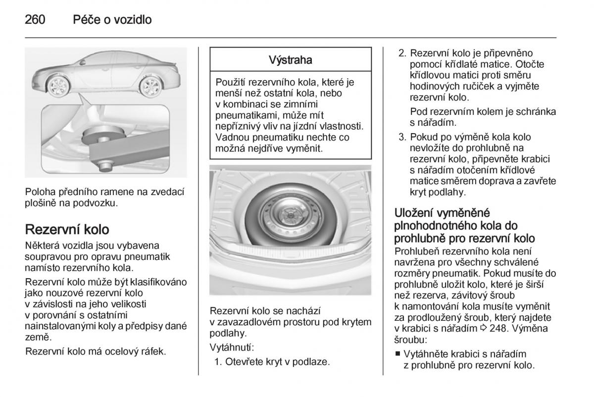 Opel Insignia navod k obsludze / page 262