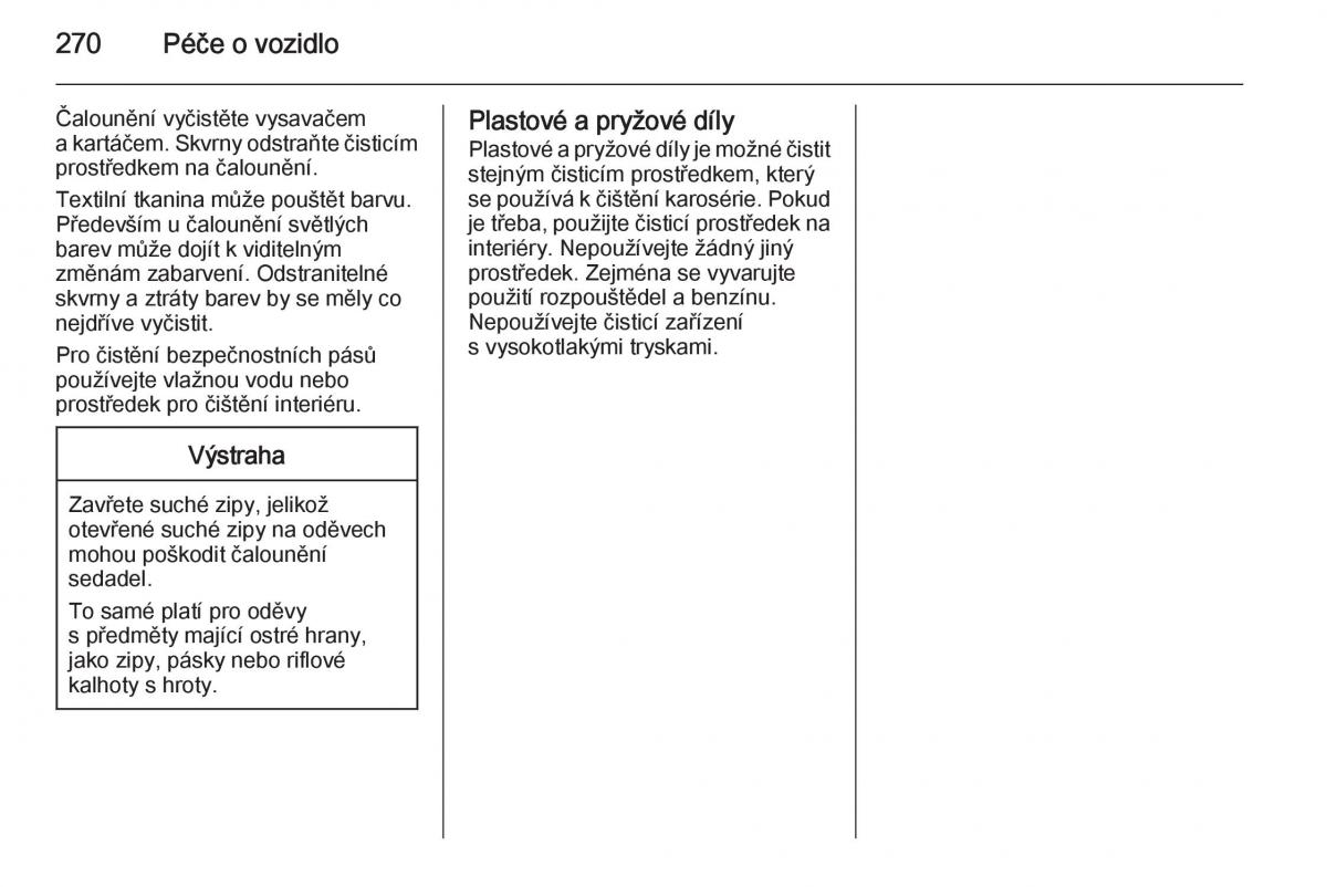 Opel Insignia navod k obsludze / page 272