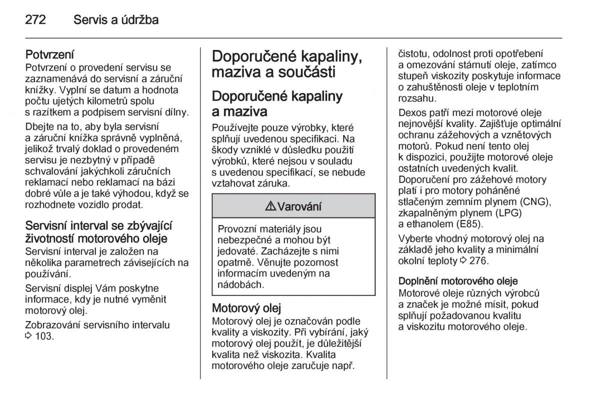 Opel Insignia navod k obsludze / page 274