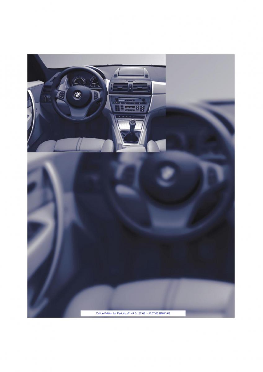 BMW X3 E83 owners manual / page 18