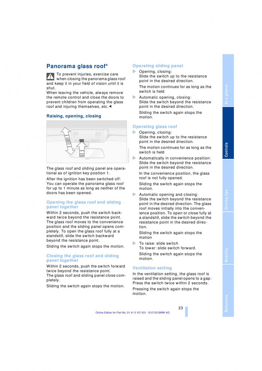 BMW X3 E83 owners manual / page 25