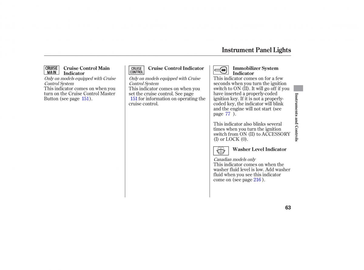 Honda Accord VII 7 CU1 Inspire owners manual / page 61