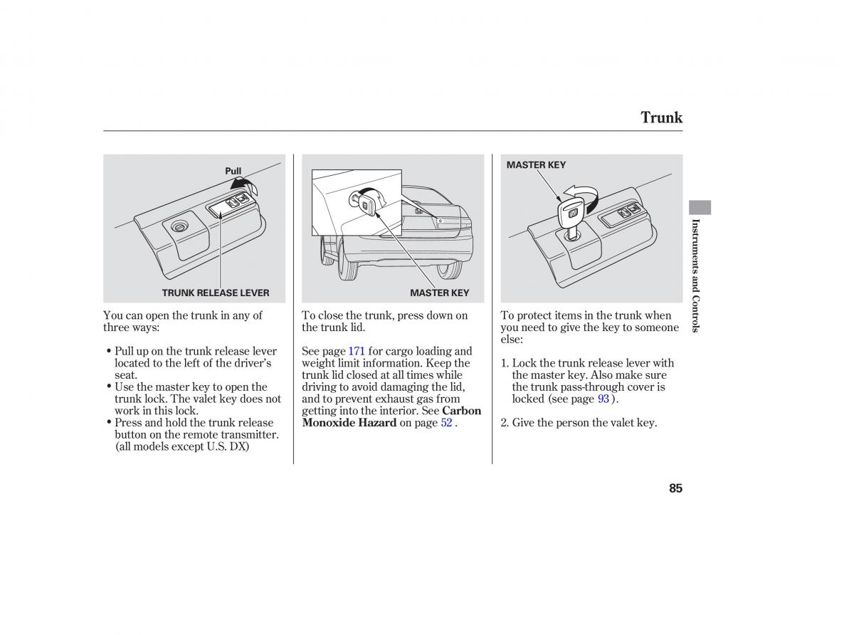 Honda Accord VII 7 CU1 Inspire owners manual / page 83