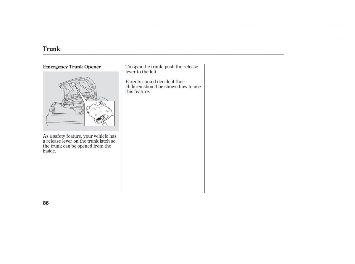 Honda Accord VII 7 CU1 Inspire owners manual / page 84