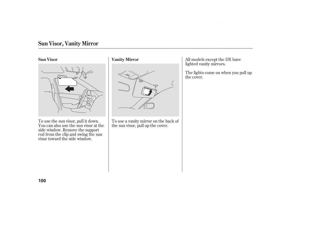 Honda Accord VII 7 CU1 Inspire owners manual / page 98