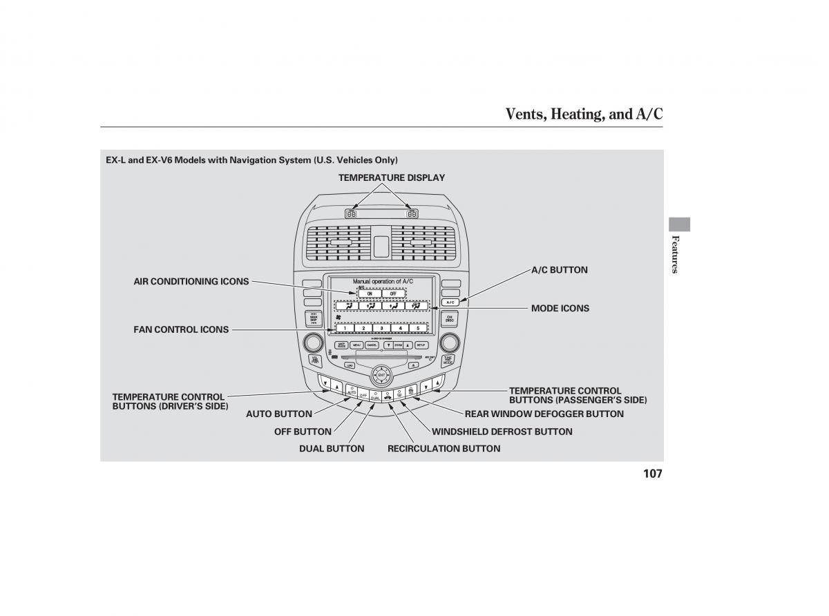 Honda Accord VII 7 CU1 Inspire owners manual / page 105