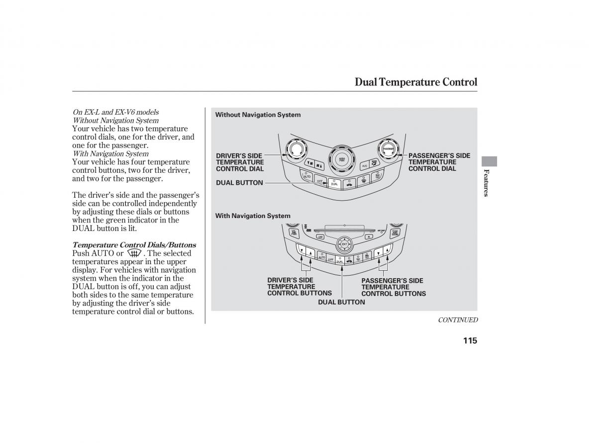 Honda Accord VII 7 CU1 Inspire owners manual / page 113