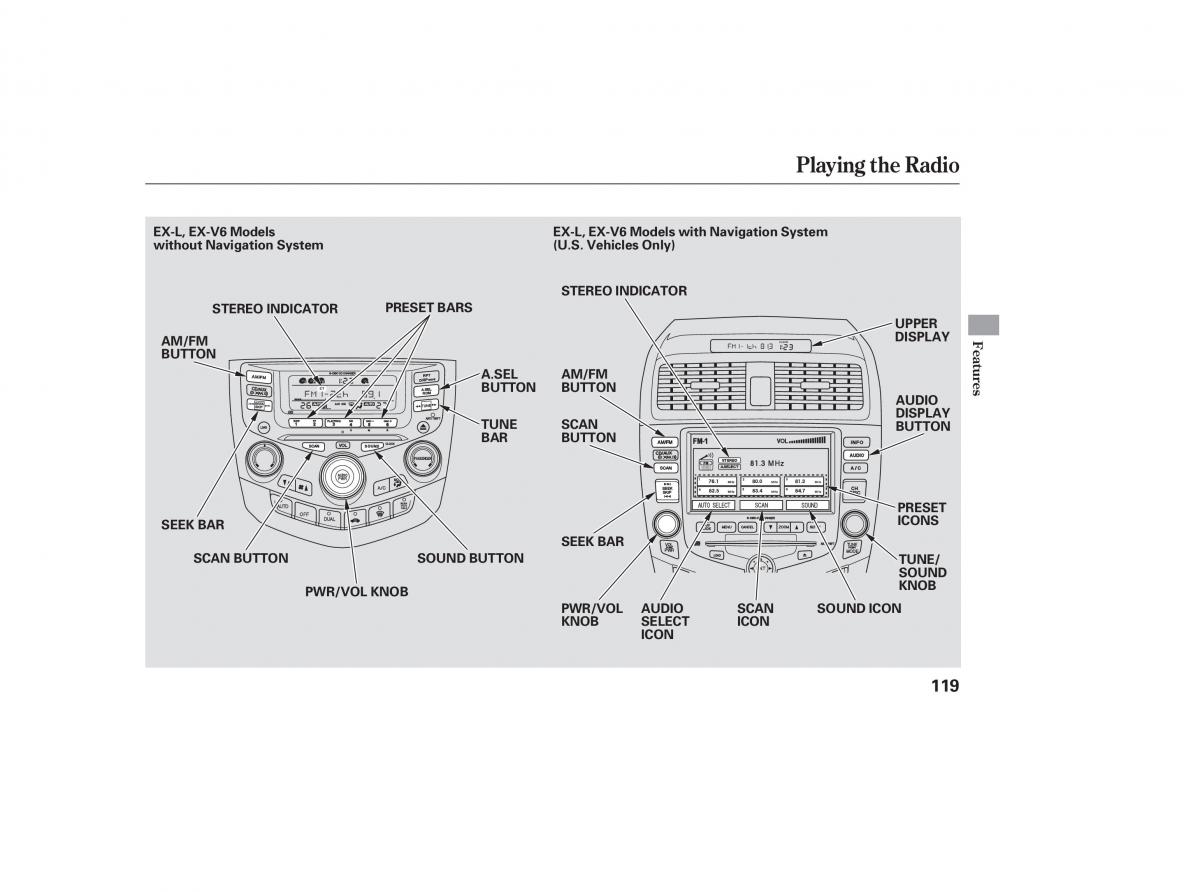 Honda Accord VII 7 CU1 Inspire owners manual / page 117