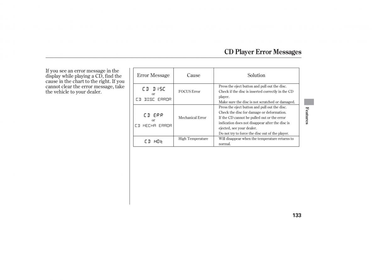 Honda Accord VII 7 CU1 Inspire owners manual / page 131