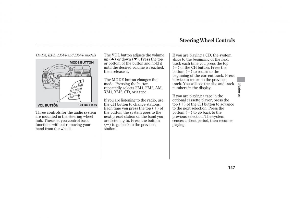 Honda Accord VII 7 CU1 Inspire owners manual / page 145