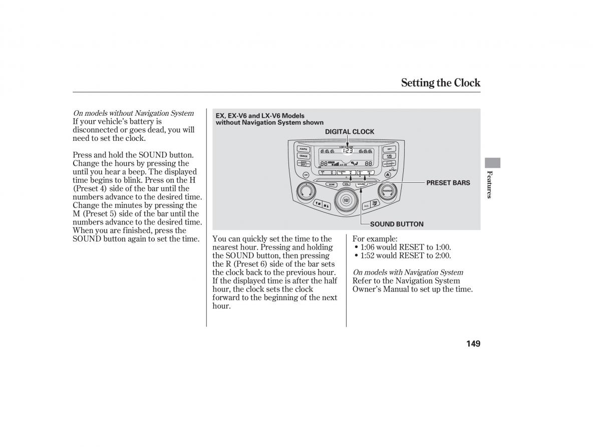 Honda Accord VII 7 CU1 Inspire owners manual / page 147