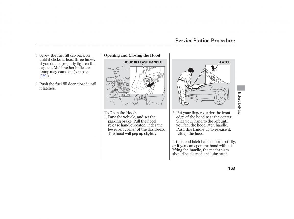 Honda Accord VII 7 CU1 Inspire owners manual / page 161