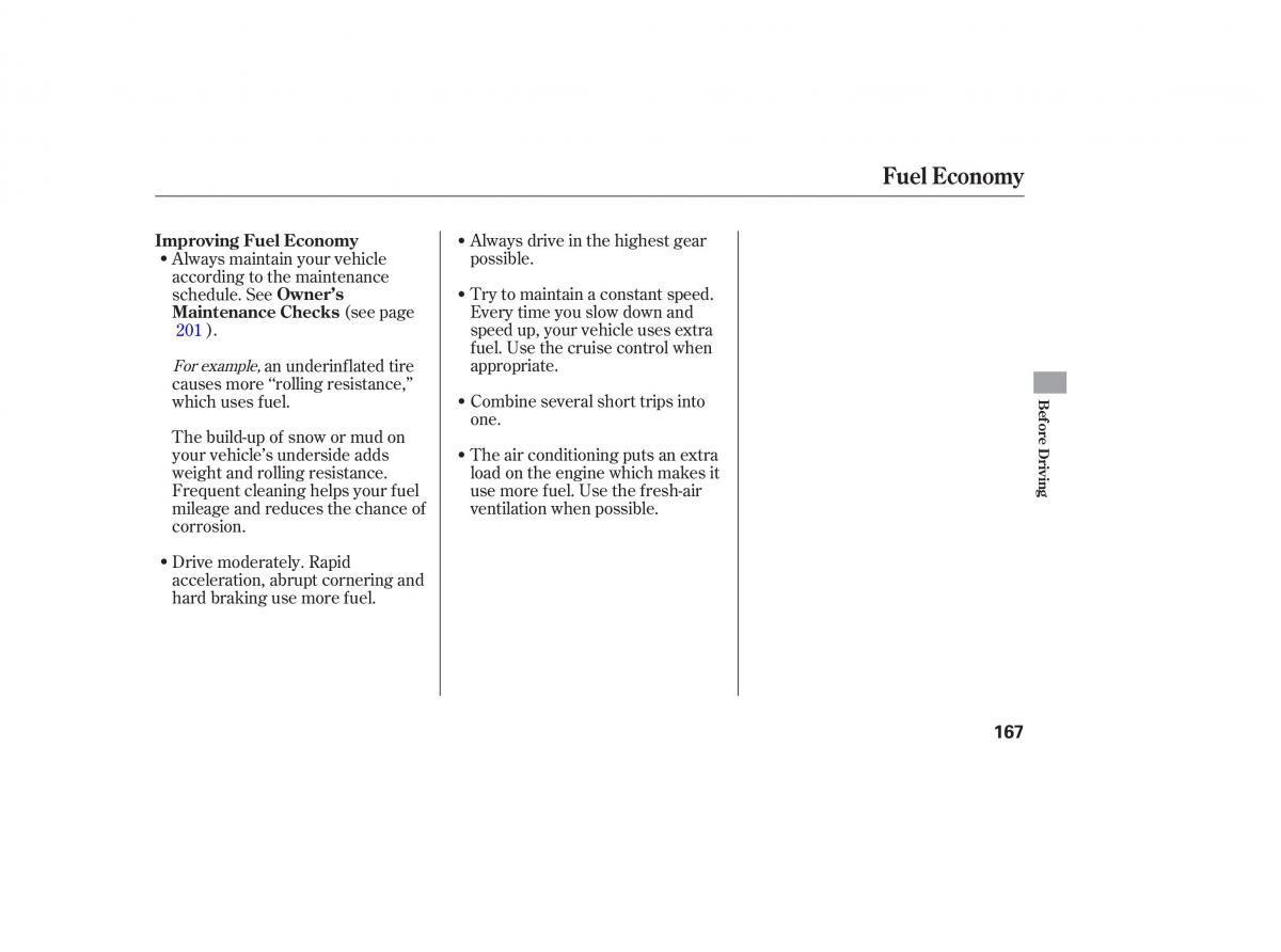 Honda Accord VII 7 CU1 Inspire owners manual / page 165