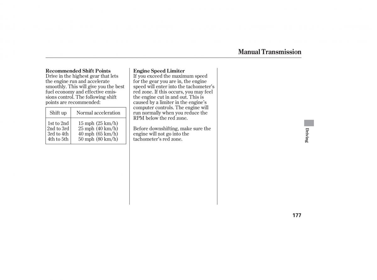 Honda Accord VII 7 CU1 Inspire owners manual / page 175