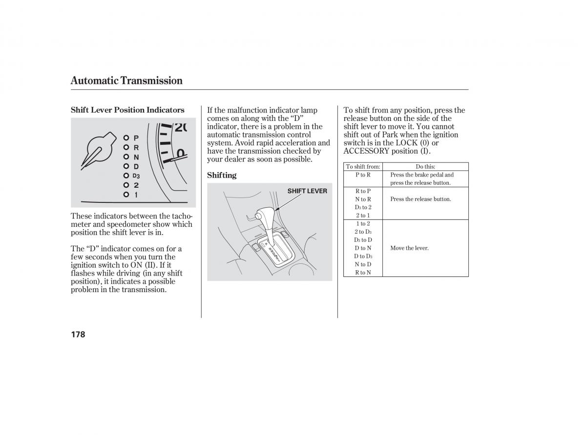 Honda Accord VII 7 CU1 Inspire owners manual / page 176