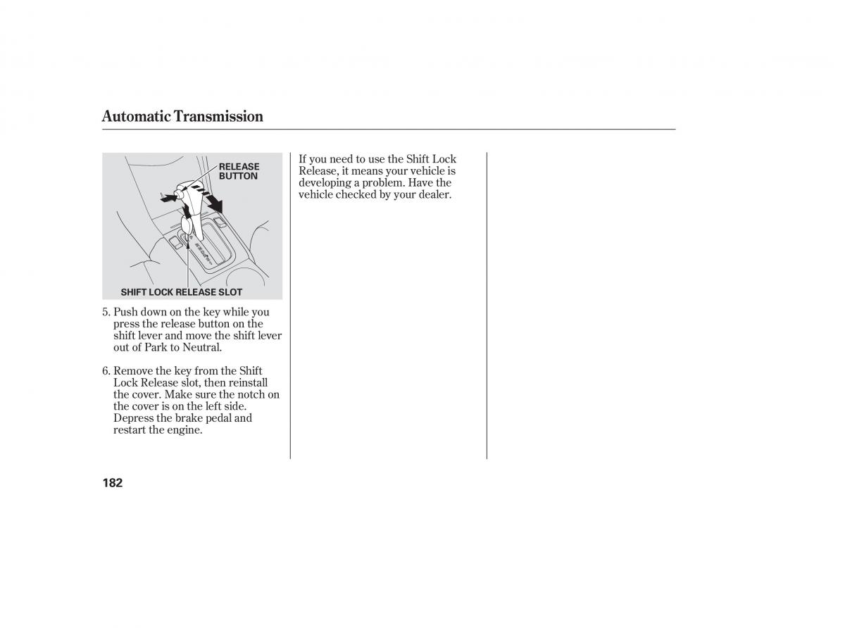 Honda Accord VII 7 CU1 Inspire owners manual / page 180