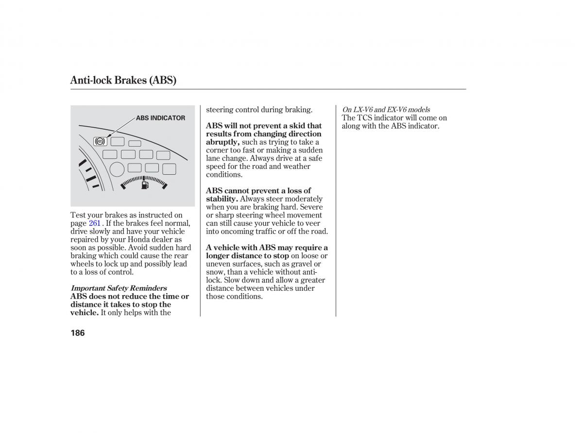 Honda Accord VII 7 CU1 Inspire owners manual / page 184