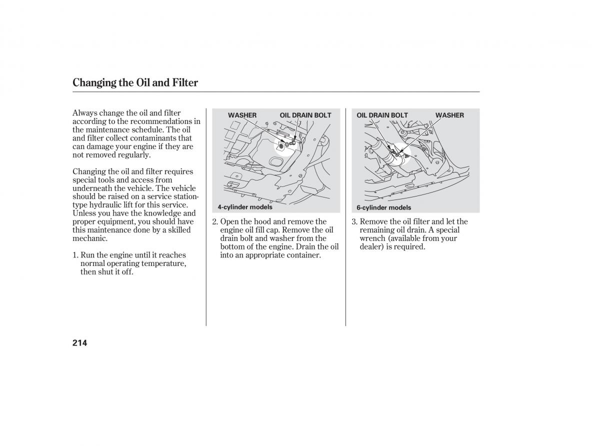 Honda Accord VII 7 CU1 Inspire owners manual / page 211