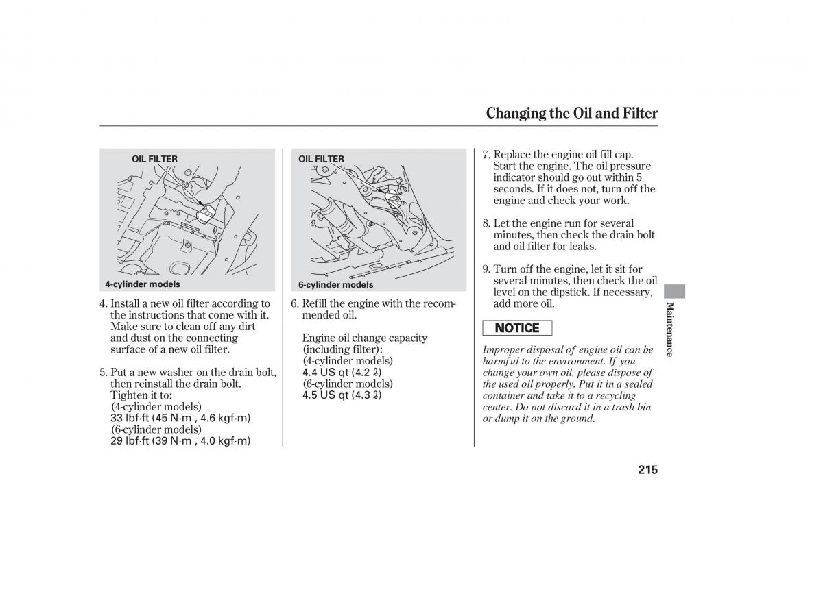 Honda Accord VII 7 CU1 Inspire owners manual / page 212