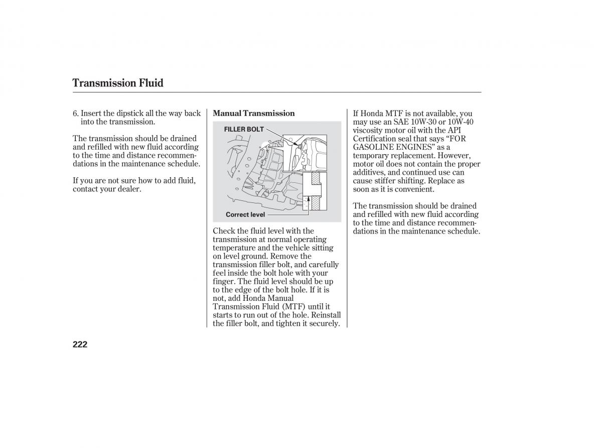 Honda Accord VII 7 CU1 Inspire owners manual / page 219