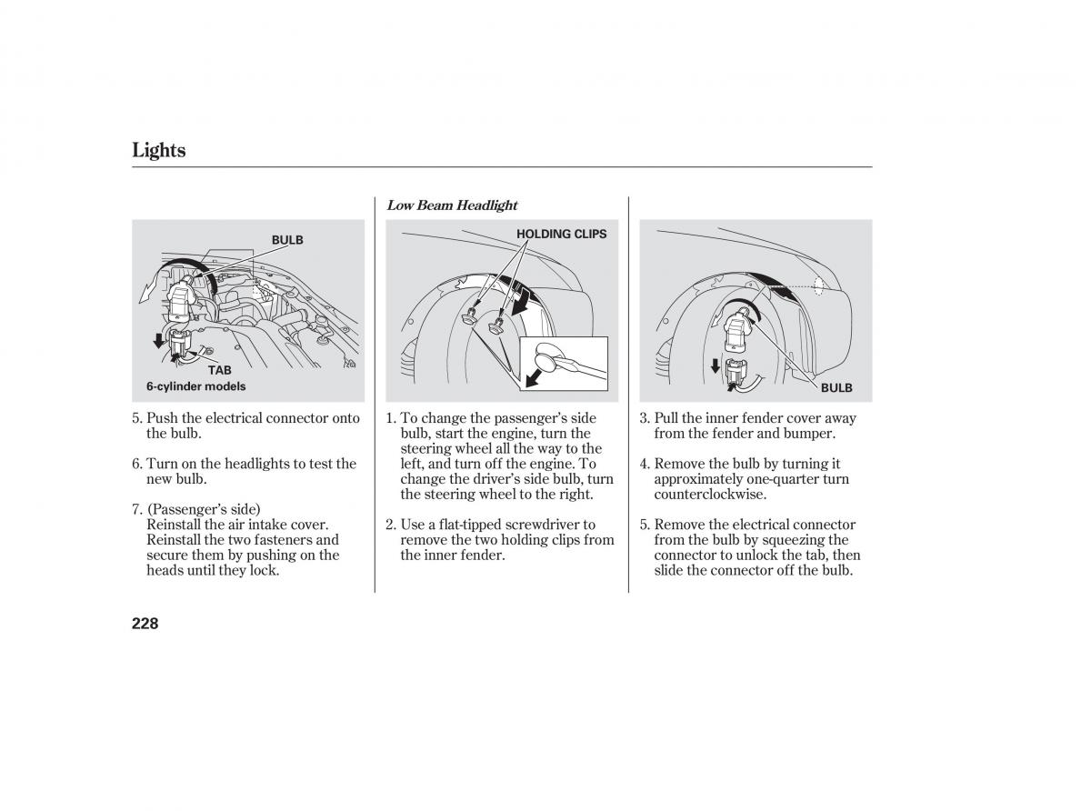 Honda Accord VII 7 CU1 Inspire owners manual / page 225