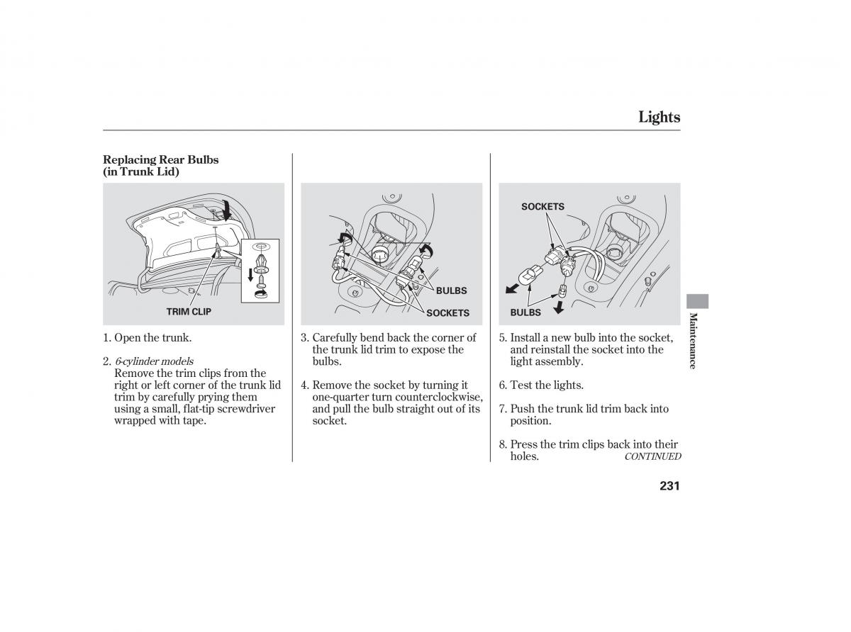 Honda Accord VII 7 CU1 Inspire owners manual / page 228