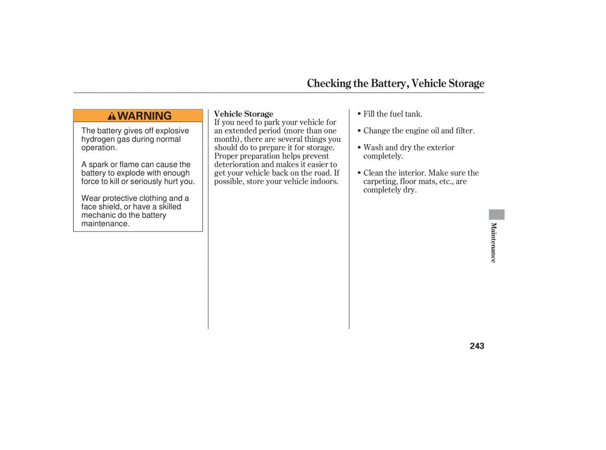 Honda Accord VII 7 CU1 Inspire owners manual / page 240