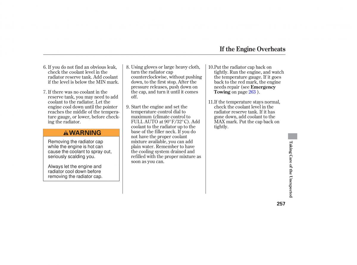 Honda Accord VII 7 CU1 Inspire owners manual / page 254