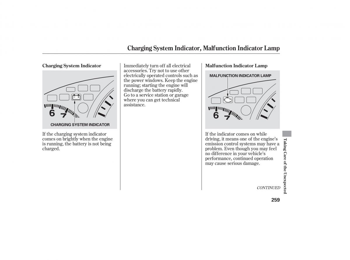 Honda Accord VII 7 CU1 Inspire owners manual / page 256