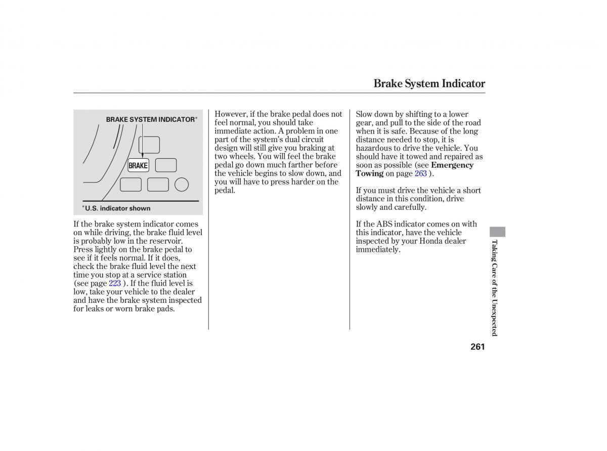 Honda Accord VII 7 CU1 Inspire owners manual / page 258