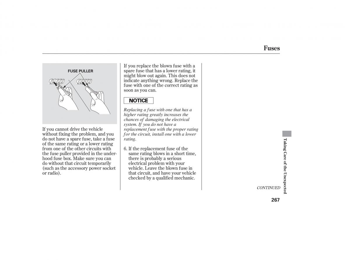 Honda Accord VII 7 CU1 Inspire owners manual / page 264