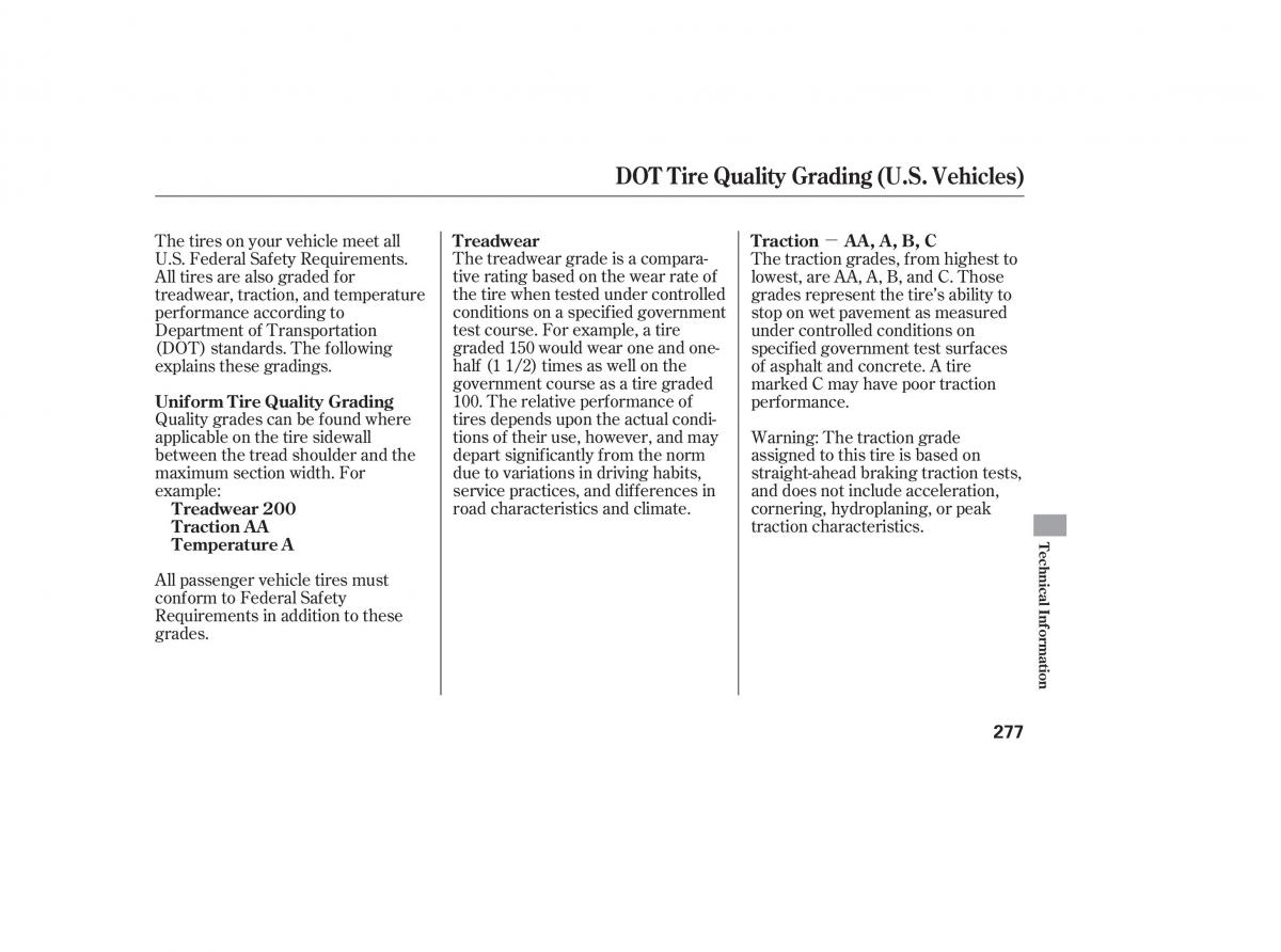 Honda Accord VII 7 CU1 Inspire owners manual / page 273