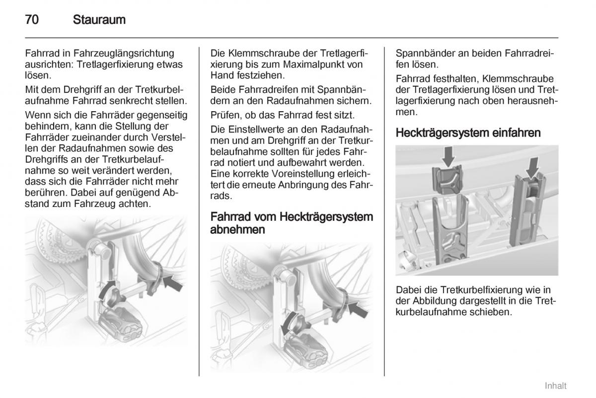 Opel Meriva II 2 B Chevrolet Meriva Vauxhall Meriva Handbuch / page 71