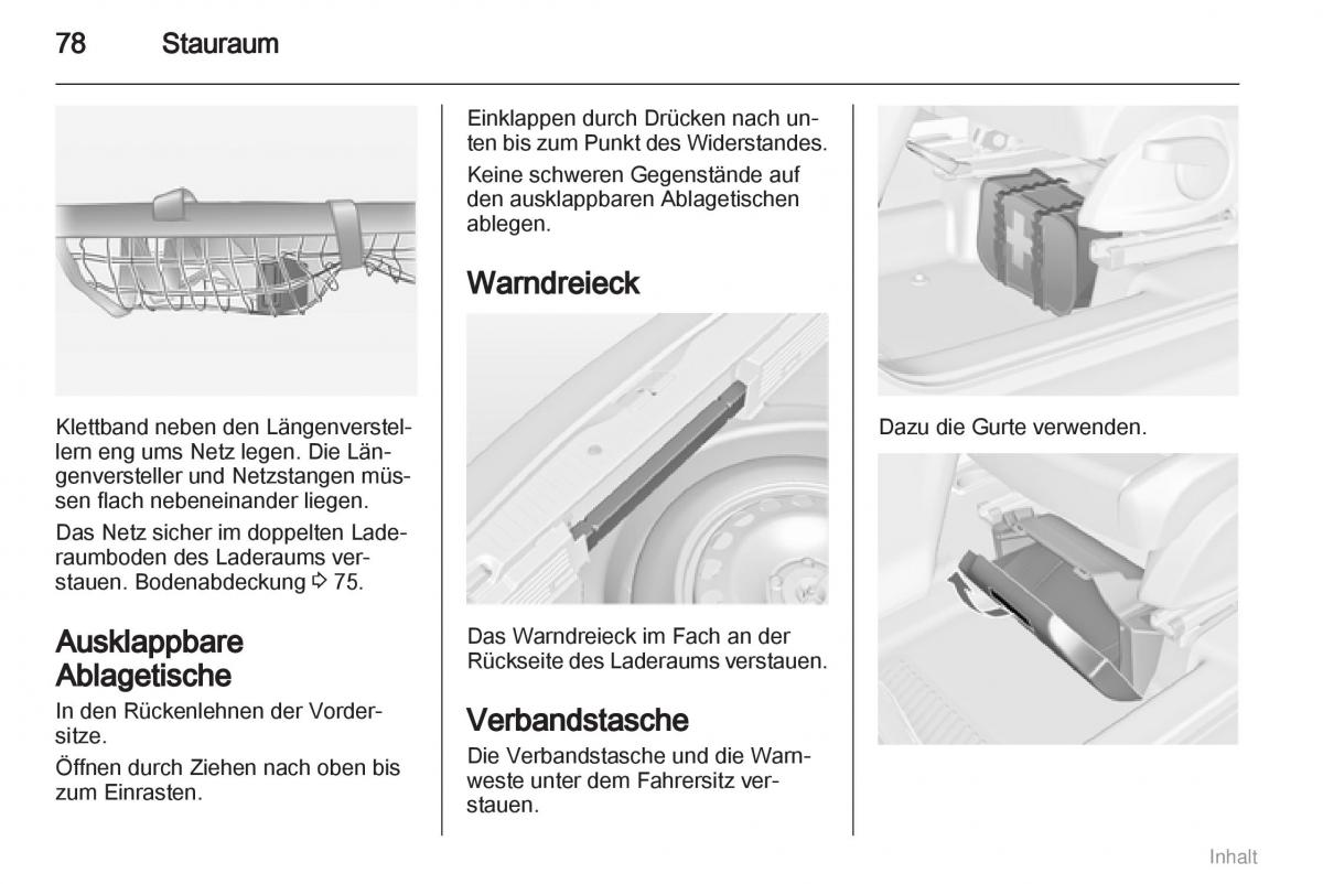 Opel Meriva II 2 B Chevrolet Meriva Vauxhall Meriva Handbuch / page 79