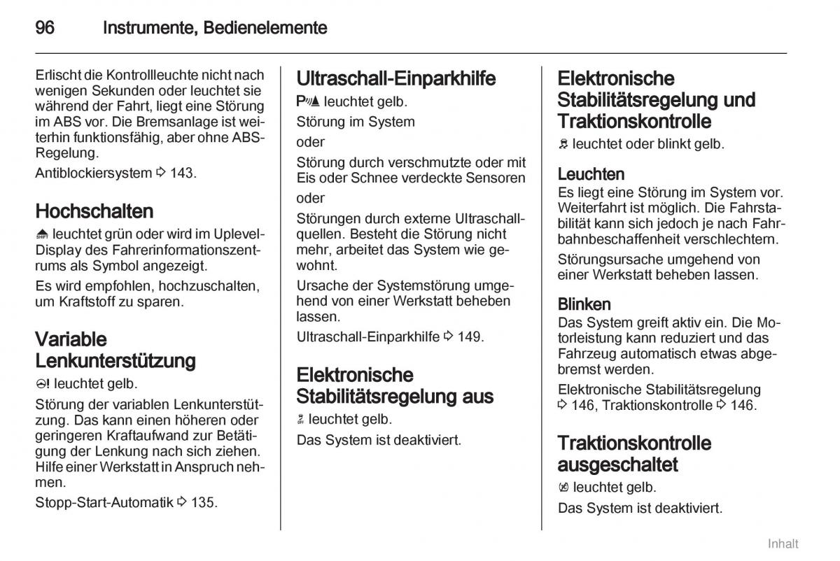 Opel Meriva II 2 B Chevrolet Meriva Vauxhall Meriva Handbuch / page 97