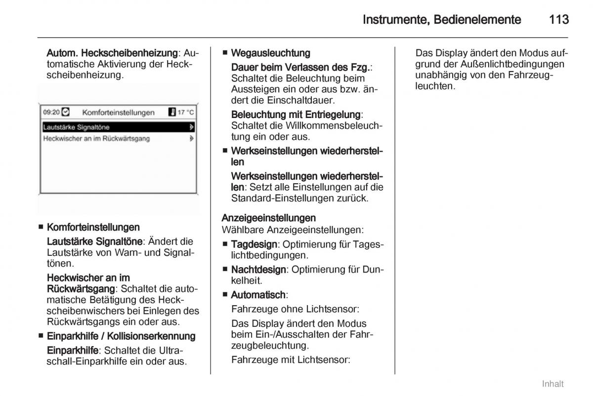 Opel Meriva II 2 B Chevrolet Meriva Vauxhall Meriva Handbuch / page 114