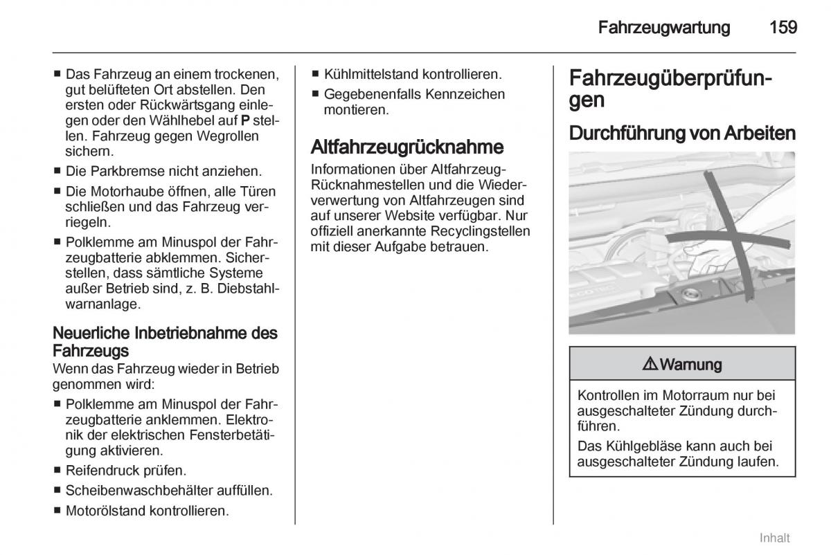 Opel Meriva II 2 B Chevrolet Meriva Vauxhall Meriva Handbuch / page 160