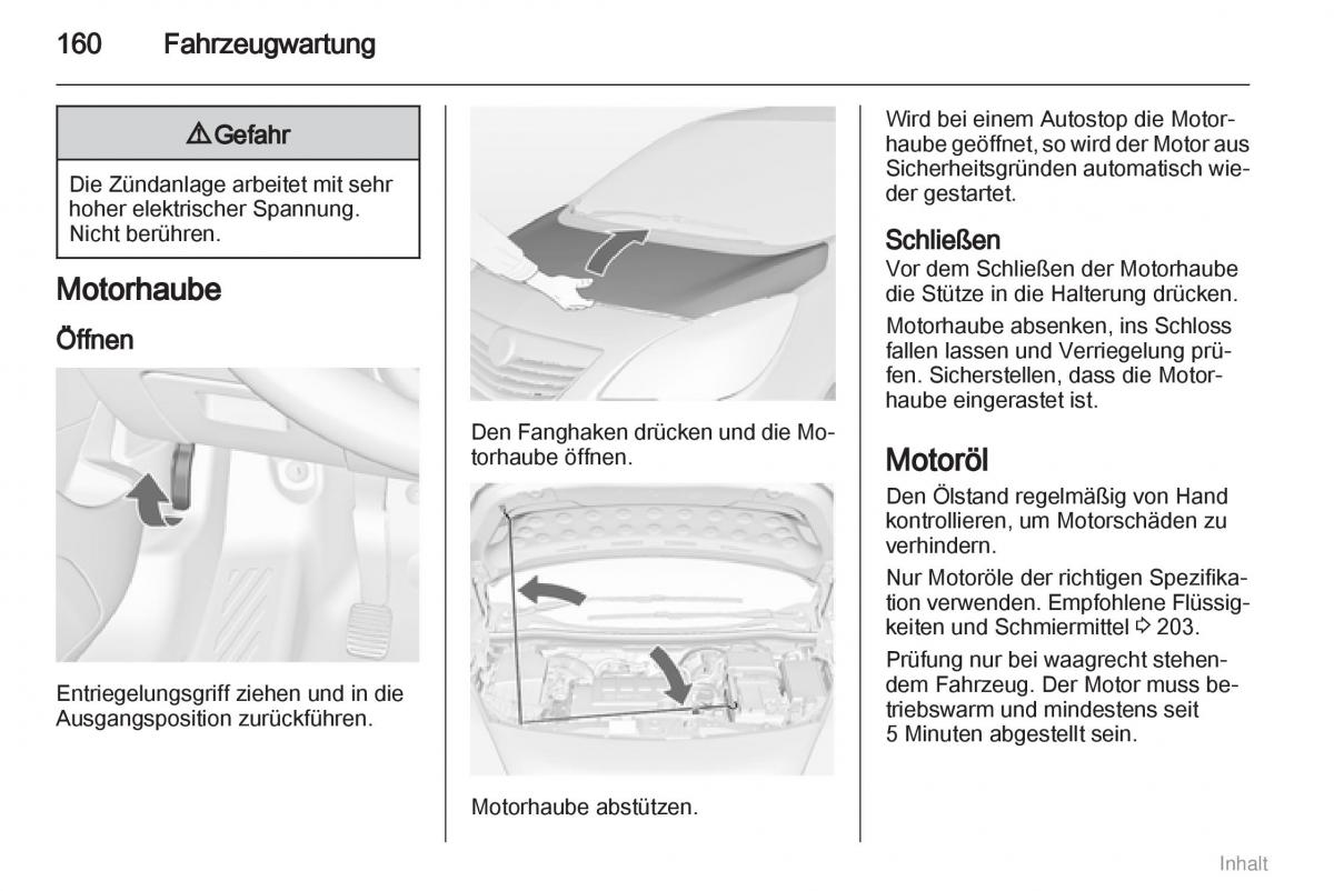 Opel Meriva II 2 B Chevrolet Meriva Vauxhall Meriva Handbuch / page 161