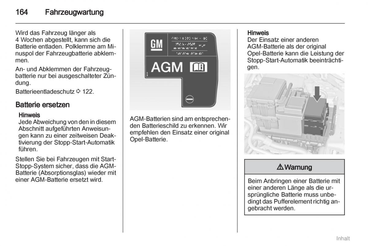 Opel Meriva II 2 B Chevrolet Meriva Vauxhall Meriva Handbuch / page 165