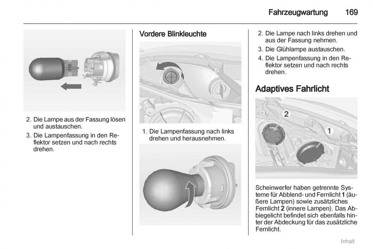 Opel Meriva II 2 B Chevrolet Meriva Vauxhall Meriva Handbuch / page 170