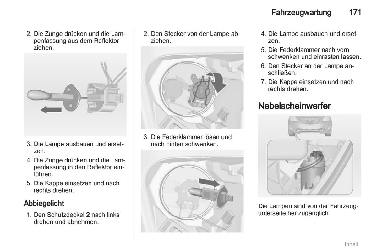 Opel Meriva II 2 B Chevrolet Meriva Vauxhall Meriva Handbuch / page 172