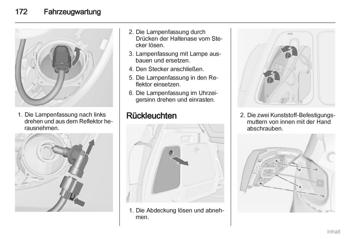 Opel Meriva II 2 B Chevrolet Meriva Vauxhall Meriva Handbuch / page 173