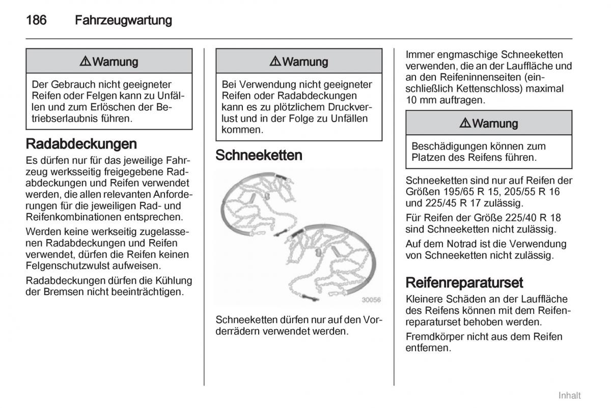 Opel Meriva II 2 B Chevrolet Meriva Vauxhall Meriva Handbuch / page 187