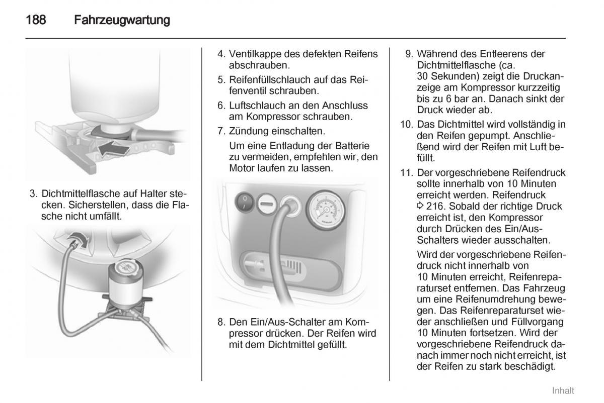 Opel Meriva II 2 B Chevrolet Meriva Vauxhall Meriva Handbuch / page 189