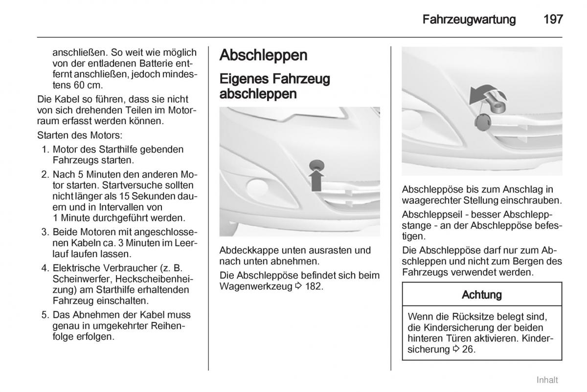 Opel Meriva II 2 B Chevrolet Meriva Vauxhall Meriva Handbuch / page 198