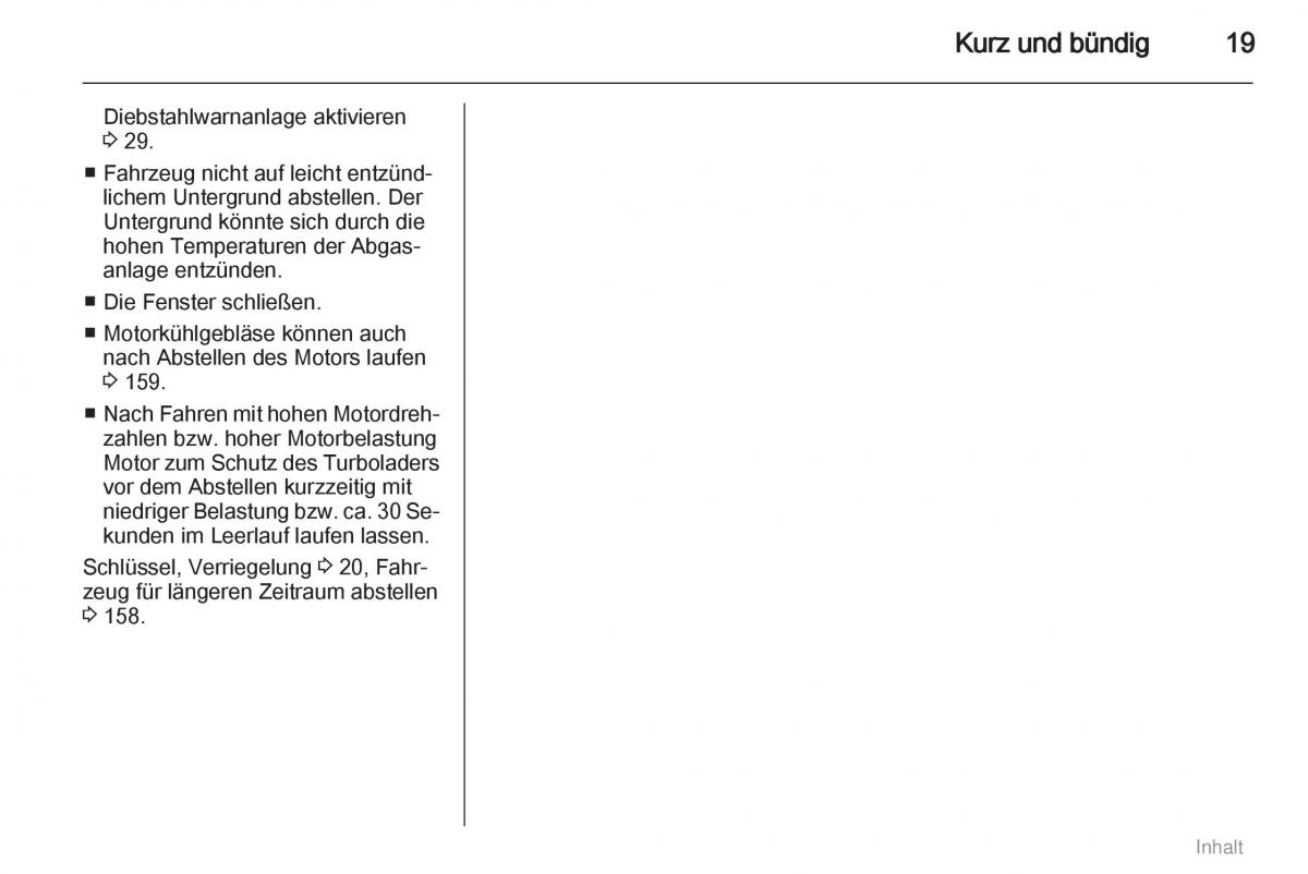 Opel Meriva II 2 B Chevrolet Meriva Vauxhall Meriva Handbuch / page 20